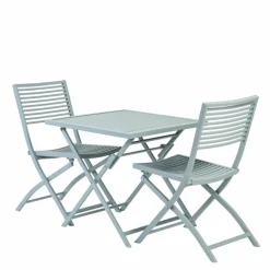 CASA JESSE Ensemble Bistrot Rectangulaire Blanc