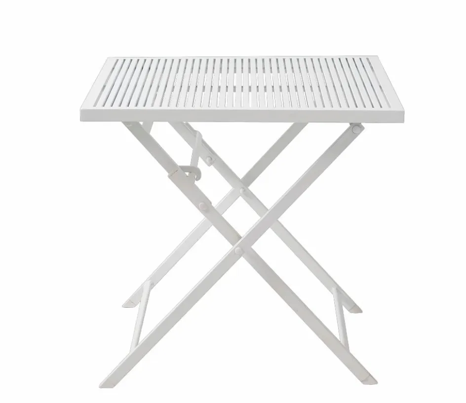 CASA JESSE Ensemble Bistrot Rectangulaire Blanc