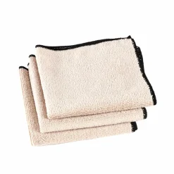 CASA LAURENT Torchon Set De 3 Brun