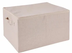 CASA LINOLUX Sac De Rangement XL Avec Fermeture éclair Beige