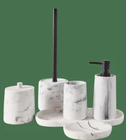 CASA LUNA Brosse WC Avec Support Noir, Blanc