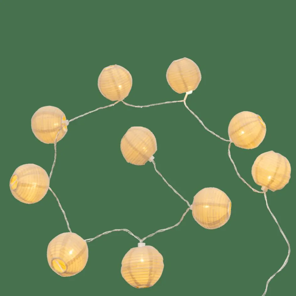 CASA LYNN Guirlande Lumineuse 10 LEDs Beige