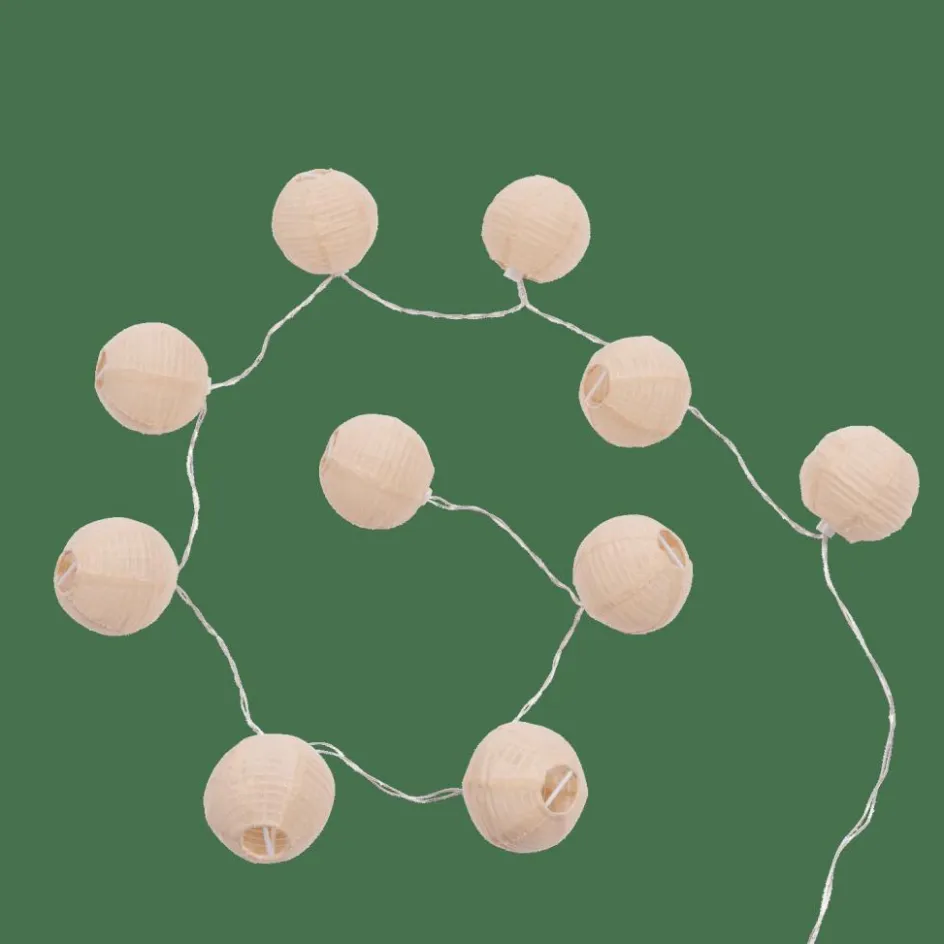 CASA LYNN Guirlande Lumineuse 10 LEDs Beige