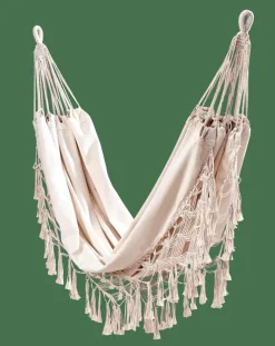 CASA MACRAME Hamac Blanc Blanc Cassé
