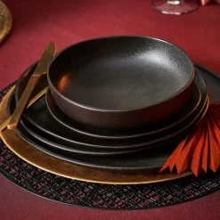 CASA MAGMA Assiette Noir