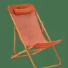 CASA MALTA Chaise Relax Terre Cuite