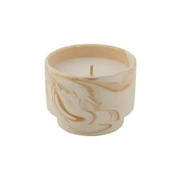 CASA MARBLE Bougie D'extérieur Blanc, Orange