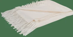CASA MARTA Plaid Blanc