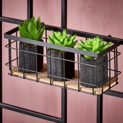 CASA MODULAR Set De 7 Crochets Noir