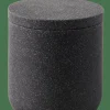 CASA MOON Boîte à Coton Avec Couvercle Gris Foncé