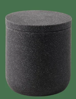 CASA MOON Boîte à Coton Avec Couvercle Gris Foncé