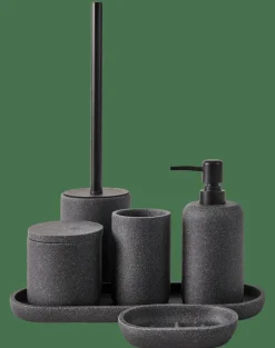 CASA MOON Distributeur De Savon Noir, Gris Foncé