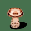 CASA MUSHROOM Support Bougie Chauffe-plat Brun