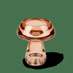 CASA MUSHROOM Support Bougie Chauffe-plat Brun
