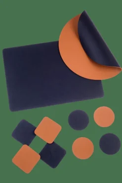 CASA NAPPA Set De Table Noir, Brun