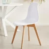 CASA NEW MATS Chaise De Salle à Manger Blanc