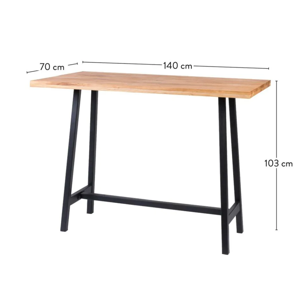 CASA OAK SPLIT Table De Bar Naturel