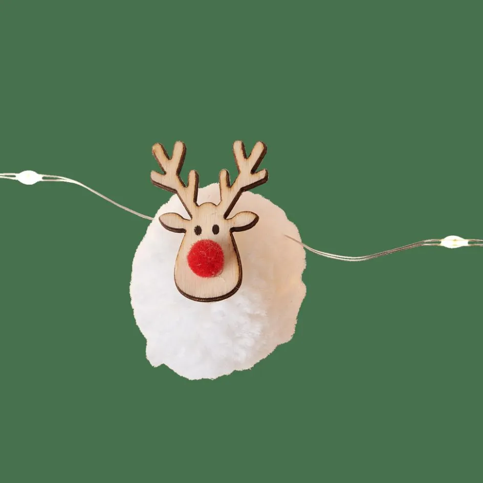 CASA OH DEER Guirlande Lumineuse Avec 20 LEDs Blanc