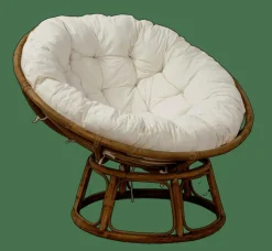 CASA PAPASAN Chaise Lounge Naturel, Blanc Cassé