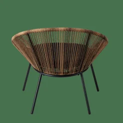 CASA PAPAYO Chaise Lounge Avec Coussin Naturel