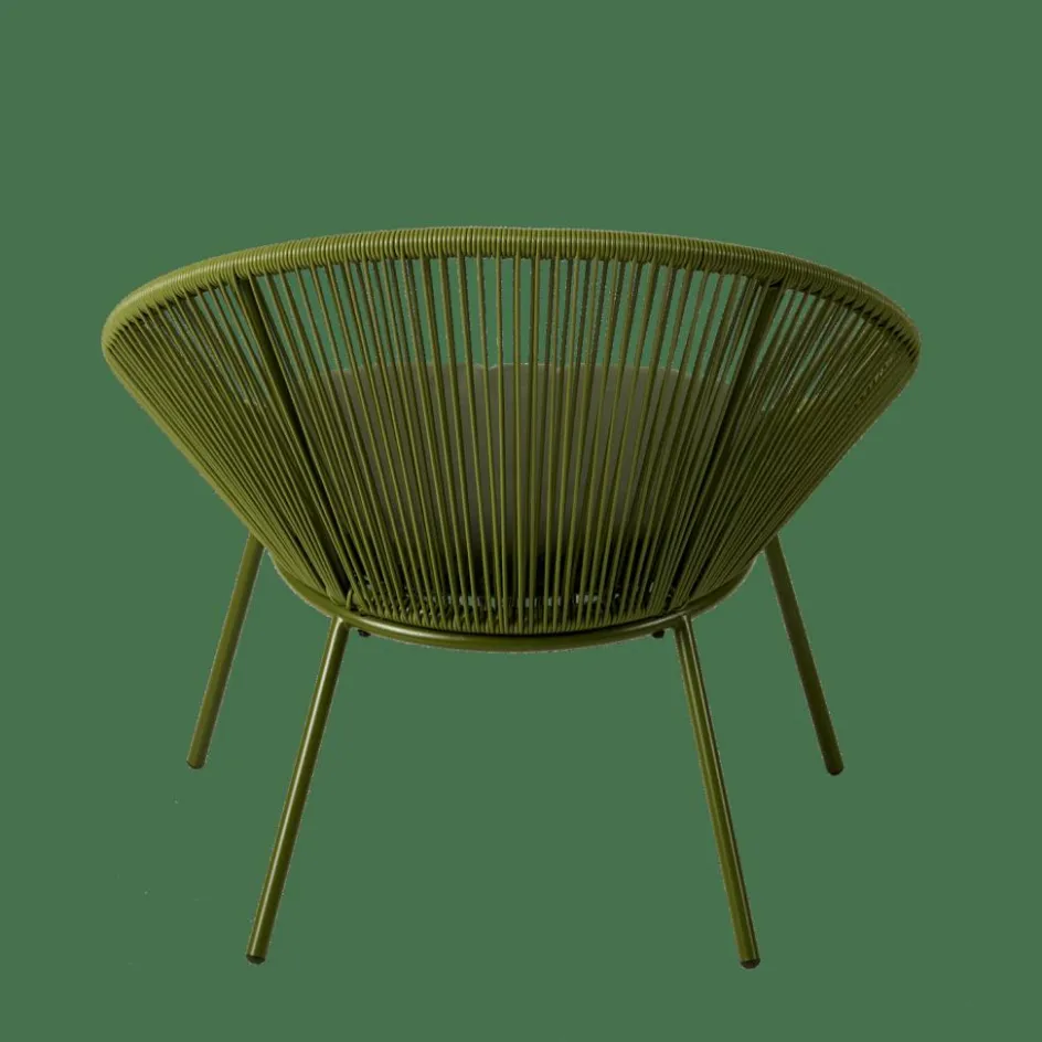 CASA PAPAYO Chaise Lounge Avec Coussin Vert