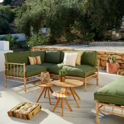CASA PAULETTA LUXE Coussin Dossier Vert