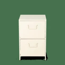 CASA PHARMA Armoire à 2 Tiroirs Sable