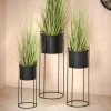 CASA PLUTO Pot De Fleurs Noir