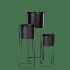 CASA PLUTO Pot De Fleurs Noir