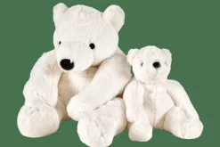 CASA POLA Ours Blanc Peluche Blanc