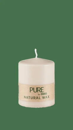 CASA PURE Bougie Cylindrique Brun Clair