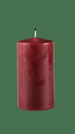 CASA PURE Bougie Cylindrique Rouge Foncé