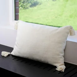 CASA RAVI Coussin Blanc