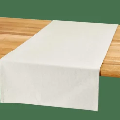 CASA RECYCLE Chemin De Table Blanc Cassé