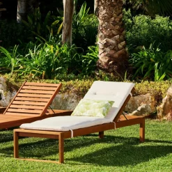 CASA ROCKET Chaise Longue Naturel