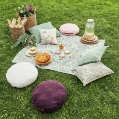 CASA RONDI Coussin Matelas Mauve
