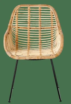 CASA ROTAN Chaise De Salle à Manger Naturel