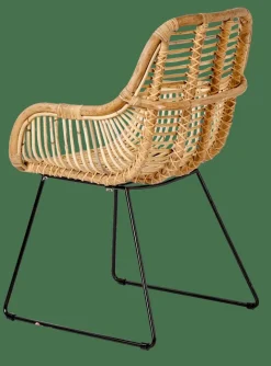 CASA ROTAN Chaise De Salle à Manger Naturel