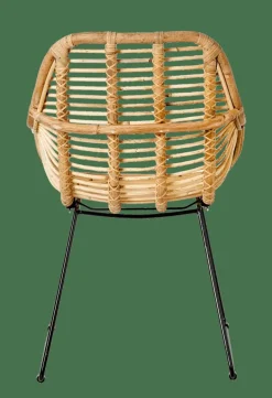 CASA ROTAN Chaise De Salle à Manger Naturel