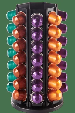 CASA ROTATE Porte-capsules Noir