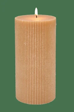 CASA RUSTIC Rib Bougie Ocre
