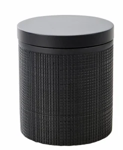 CASA SAMOURAI Brosse WC Avec Support Noir
