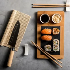 CASA SAMOURAI Set à Sushi 10 Pièces Naturel