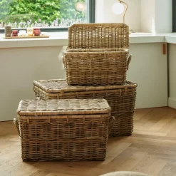 CASA SAVANNAH Coffre De Rangement Gris