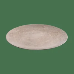 CASA SILVERFOIL Assiette Déco Argent