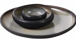 CASA SLATE Assiette Noir