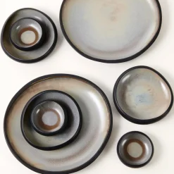 CASA SLATE Assiette Noir