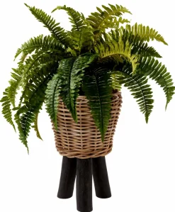 CASA STRIPE Pot à Suspendre Naturel