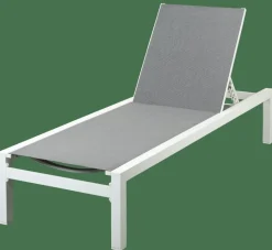 CASA SYDNEY Chaise Longue Set De 2 Blanc