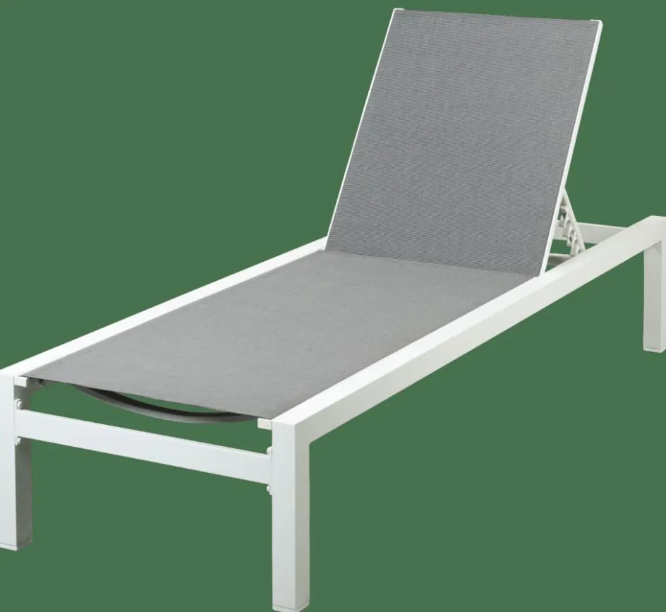 CASA SYDNEY Chaise Longue Set De 2 Blanc